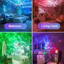 One Fire 360 Lights Galaxy Projector Night Light Projector Star Projector Mothers Day Gifts Teen Girl Gifts for Boys Gift Ideas Women Gifts Birthday Gifts Lava Lamp 15 White Noise+Bluetooth Room Decor