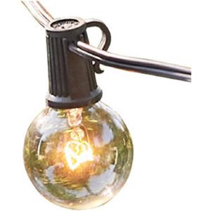 GLOBE ELECTRIC COMPANY INC 12873 Monaco 25 5W G40 String Light Set, Clear