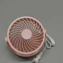 Gaiatop Desk Fan, 5-Inch Portable Electric Table Desktop Air Circulator Fans, Small but Powerful with 3 Speed 360 Adjustable Tilt for Cooling Home Dorm Office Bedroom Bathroom Kitchen, Pink