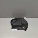 Large Long Hair Swim Cap with Extra Room for Women Men, Silicone Swimming Cap for Long Thick Hair with Ear Plugs Nose Clip Set, Adult Waterproof Swim Hats Bathing Caps to Keep Hair Dry (Black)