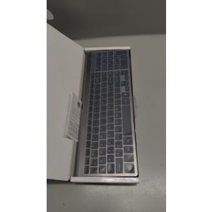 Wireless Keyboard and Mouse Ultra Slim Combo, TopMate 2.4G Silent Compact USB 2400DPI Mouse and Scissor Switch Keyboard Set with Cover, Batteries Included, for PC/Laptop/Windows/Mac  Gray Black