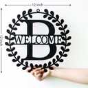 2 x 12 Inch Metal Letters B Home Wall Art, Engagement & House Warming Gifts, Outdoor & Bathroom Decor