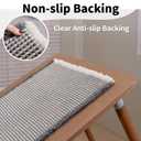 GRLYUH Waffle Bath Mat - Boho Bathroom Rugs Non Slip Washable, Super Absorbent & Quick Dry, Soft Bath Mat Farmhouse Bathroom Decor, 20'' x 48'', Dark Grey and White