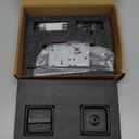 Pocket Door Lock Hardware Set - Privacy Handle with Hidden Pull & Recessed Latch, Fit for 1 9/16" to 2" The Thick of Wooden Doors (Square Black)