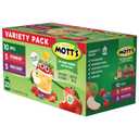 Mott's No Sugar Added Applesauce Variety Pack, 3 Flavors  Apple, Strawberry & Mixed Berry, Made from Real Fruit, No Artificial Flavors, 3.2 oz Clear Pouches, 20 Pack