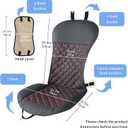 2pcs Car Seat Covers,Leather Water Proof Material No Slip Soft Car Seat