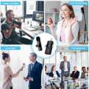 Wireless Lavalier Microphone, Professional Wireless Lavalier Lapel Mic, Portable Clip Mini Mic for Interview/Vlog/Livestream/Podcast/Teaching, Audio & Video for iPhone, Android/Pad/Camera/Laptop