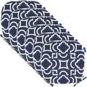 SleepMan Outdoor 17"x16" Chair Cushions with Ties Set of 4, Water Resistant All Weather U-Shape Seat Pads for Patio Garden Furniture Indoor Fade Resistant Patio Cushions (Blue Geo)
