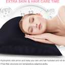 Silk Pillow Cases King Size with Hidden Zipper, Mulberry Silk Pillowcase for Hair and Skin, Smooth and Soft Breathable Cooling Silk Satin Pillow Covers for Sleeping, Gifts for Women, Navy Blue
