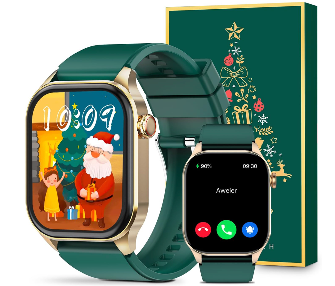 SOUYIE Smart Watch for Men Women Android iPhone, with Bluetooth Call(Answer/Make Call) 2024, 2.04" Fitness Tracker IP68 Waterproof, 136+ Sports, Heart Rate Blood Oxygen Sleep Monitor