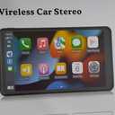 Double Din Car Stereo for carplay for Android Auto, 7in Car Play with 1080P Reverse Camera, Multimedia Player with BT, Mirror Link, Voice