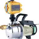 3/4 HP Water Pressure Booster Pump for Home Automatic Water Pump Electric 17 GPM Shallow Well Jet Pump 110v Garden Hose Pressure Booster Pump High Volume Lawn Sprinkler Water Transfer Pump