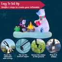 Joiedomi 6 FT Long Christmas Inflatable North Pole with Build-in LEDs, Blow Up Inflatable Polar Bears & Penguin for Xmas Party Indoor, Outdoor, Yard, Garden, Lawn Décor, Holiday Season Decorations