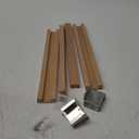 2 PCS Wax Coated 18 Inches Wood Drawer Slide, Classic Traditional Wood Center Guide Track