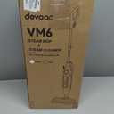 DEVOAC VM6 Scrubbing Steam Mop with Rotating Mop Pads, 10 in 1 Steam Mop, Lightweight Spin Mop & 3 Steam Modes for Hard Floor Laminate Marble Floors (Darknavy)