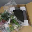 3D Artificial Succulent Wall Art DIY Floral Framed Fake Flowers Arrangement Wall Decor for Room Decoration Background Living Outdoor Balcony Porch (Size 1, Colorful)