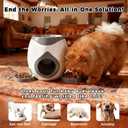 ABULL Interactive Dog Puzzle Toy - Drop The Ball to Get Treats, 2-in-1 Treat Dispenser & Slow Feeder for Healthy Eating, Keep Them Busy and Stop Boredom, Fun and Durable for All Breeds (Gray)