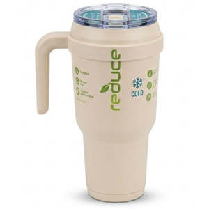 Reduce 40 oz Stainless Steel Tumbler with Handle - Dual-Wall Vacuum Insulated Travel Mug, Sweat-Proof Lid & Reusable Straw - Keeps Drinks Cold for 24 Hrs, Fits Cupholders, Dishwasher Safe -Pina Colada