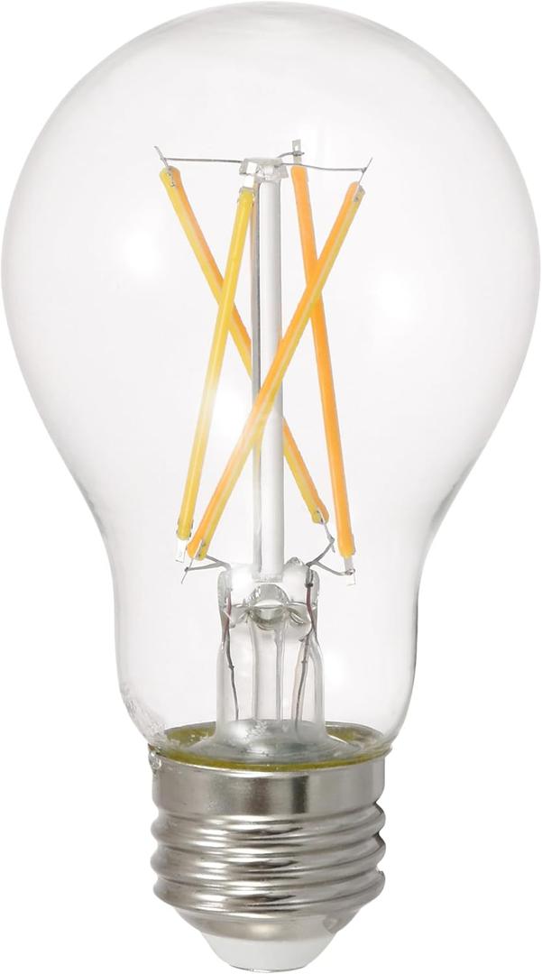 LEDVANCE Sylvania LED TruWave Natural Series A19 Light Bulb, 100W Equivalent, Efficient 15W, 1600 Lumens, Medium Base, Dimmable, Clear, 2700K, Soft White (42307) 6 Count (Pack of 1)