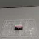 UNA GELLA Medium Stiletto Nails Tips,504Pcs Presson Nails Stiletto Clear Gel Nail Tips, Full Cover PreEtched Fake Acrylic Nails, Sturdy for Nail Extensions Home Art Salon 12 Sizes