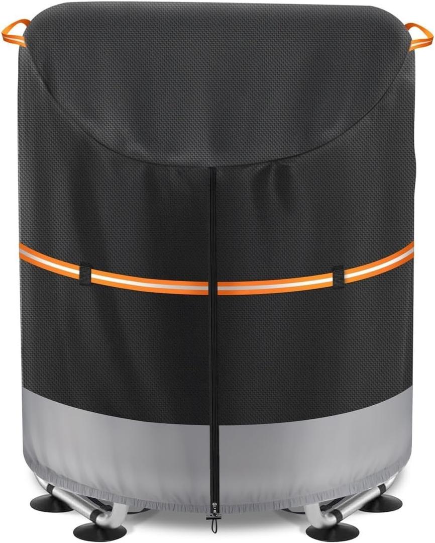 Mini Trampoline Cover for Kids 6672 Inch  Heavy Duty 600D UV Resistant Waterproof Protective Cover  Fits Round Backyard +Toddler, with Drawstring & Buckles (Black, Fits 6672 in Mini Trampoline)