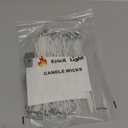 EricX Light 8 inch Candle Wick with Candle Wick Stickers and Candle Wick Centering Device,60 pcs for Candle Making
