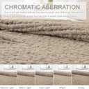 Chunky Knit Throw Blanket 50"X 60", 100% Handmade with Soft Chenille Yarn, 4.4lbs Thick Cable Knitted Blankets, Large Rope Knot Crochet Throws for Couch Sofa Bed Home Decor, Taupe