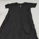 Peauty Plus Size Maternity Maxi Dress - Summer & Casual Maternity Dress for Photoshoot & Baby Shower (Black XL)