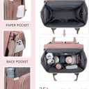 Houscly Diaper Bag Backpack with Changing Station: Pink Baby Bags for Girls Boys New Mom Gifts Paaleras Para Bebe Baby Girl Newborn Essentials Must Haves Baby Shower Gifts Baby Registry