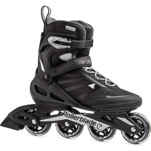 Rollerblade Zetrablade Men's Adult Fitness Inline Skate, Black and Silver, Performance Inline Skates , 9