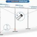 30x10Ft Pipe and Drape Stand, Heavy Duty Photography Backdrop Stand, 10Ft Tall x 30Ft Wide Adjustable Pipe and Drape, Aluminium Backdrop Stand with Carry Bag for Event,Birthday Party and Wedding Decor