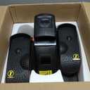 Under Desk Elliptical Machine, Electric Elliptical Leg Exerciser for Seniors with 12 Adjustable, Portable Quiet Elliptical Exercise Machine, Seated Pedal Exerciser with Remote Control (Orange)