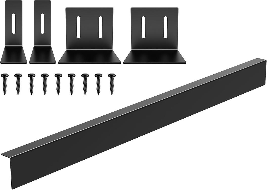 30" Slide-in Range Rear Filler Kit,Kitchen Stove Gap Covers for Stove-Black