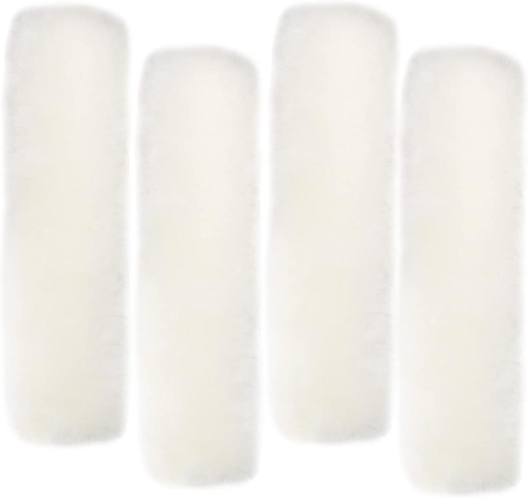 4 Pack Seat Belt Covers for Adults and Kids, LUOYOYY Soft Fur Seat Belt Straps Pads Fluffy Seat Belt Neck Protector Furry Seat Belt Shoulder Pad Car Accessories for Various Use (Beige)