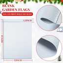 10 Pcs Sublimation Blank Garden Flag 12 x 18 Inch for St Patrick's Day and Easter Day Decoration Double Sided DIY Polyester Yard Flags for Outdoor Courtyard Party Home Holiday Festival