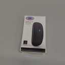 Mouse for MacBook, LED Bluetooth Wireless Mouse for MacBook Air Mac Pro iPad Laptop, Silent RGB Mice, 3 Mode BT 5.2 & 2.4G USB-A/USB-C Receiver Slim Portable Mice with Jiggler Mode, Rose Gold