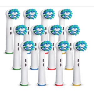 Replacement Toothbrush Heads Compatible with Oral B Braun 12 Pcs Professional Electric Toothbrush Heads Brush Heads Replacement for Heads Refill Pro 500/1000/1500/3000/3757/5000/7000/7500/8000