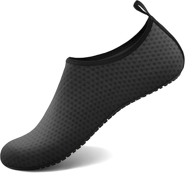 Homitem Water Shoes for Women Men Aqua Socks Swim Beach Pool River Slip-On Barefoot Quick-Dry Vacation Cruise Essentials Accessories for Yoga Kayak Sports, Size: 8.5-9.5 Women/7.5-8.5 Men