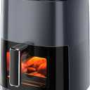 Simple Deluxe Air Fryer - 6.34 QT Digital Airfryer with Visible Window, 12 Presets Functions, Nonstick and Dishwasher-Safe Basket, 1700W, Gray
