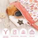 2 x Wet Bag,Wet Dry Bag,Wet Bag for Swimsuit,With Two Zipper Wet dry Pouch,Waterproof Reusable Rainbow Multicolored Leaf