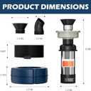 1HP Pond Fountain Aerator, 15000 GPH Floating Pump with Timer