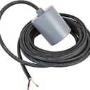 Little Giant RFSN-20, 120-250 Volts, Maximum 20-Amp - 1.5 HP, Pump Down Tethered Float Switch (Plug-less) for Pond, Sump, Sewage or Effluent Systems, 20-Ft Cord, Grey, 599318