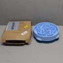 MateeyLife Large Slow Feeder Dog Bowls 2PCS, Anti-Choking Puzzle Dog Food Bowls, Anti-Slip Interactive Feeding Slow Down Eating, Bloat Stop Maze Dishes for Large Breeds 4 Cups (A-LightBlue & DarkBlue)