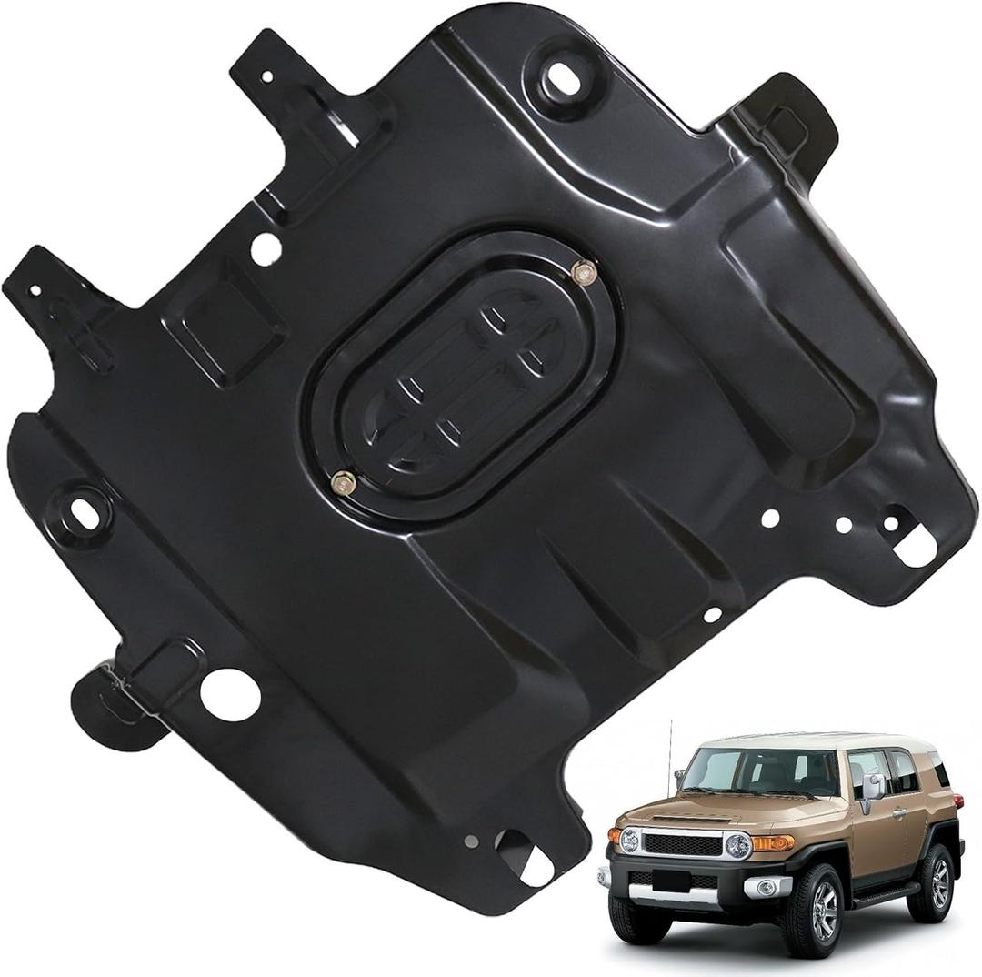 FZJDSD Rear Engine Skid Plate Compatible with Toyota FJ Cruiser 4Runner Compatible with Lexus GX460 2010-2024 Models Premium Underbody Shield & Pro Cover Replaces 51450-60050 5145060050