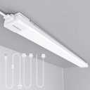 WNSNOU LED Shop Light With Plug, 4FT Waterproof Linkable Tube, 36W Cabinet Lighting 5000K Wired Electric Ceiling With ON/Off Switch, 4000LM Closet Light for Workshop, Room, 4FT-1PCS