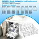 Upgraded 00249276 Dishwasher Lower Rack for Bosch Dishwasher Rack Parts