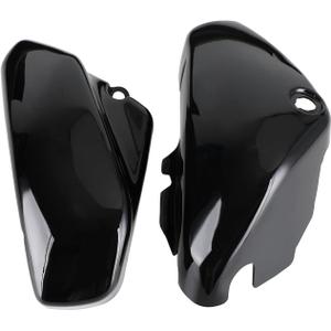 Black Battery Side Cover Protection Guard Fairing Cover Compatible for Suzuki Boulevard Volusia C50 VL400 VL800 2005-2017