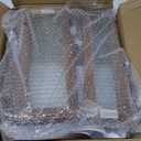 Corner bread box Bread Box for Kitchen Countertop - Corner Bread Storage Box 16.5" H, Premium Pine Wood with Glass Door, Perfect for Homemade Bread, Baguettes & Pastries (Brown)