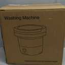 Portable Washing Machine 16L Mini Laundry Washer 3 Modes with Spin Basket Laundry Machine Cleaning Depth Underwear,Baby Clothes Small Shirt for Apartments Dormitories Hotels and Camping (Grey)