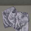 Bedsure Satin Pillowcase 2 Pack Similar to Silk Pillow Cases Standard Size, Pillow Case for Sleeping Women with Envelope Closure, Gifts for Women Men, Silver Grey, 20x26 Inches, 2pcs